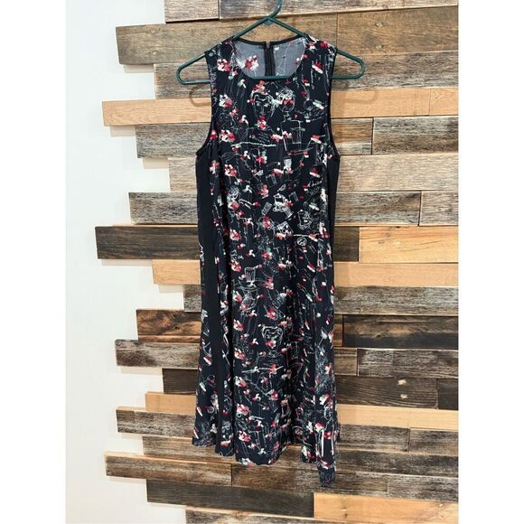 Miao Ran Printed & Embroidered Dress in Black fit XS/S - Picture 3 of 14